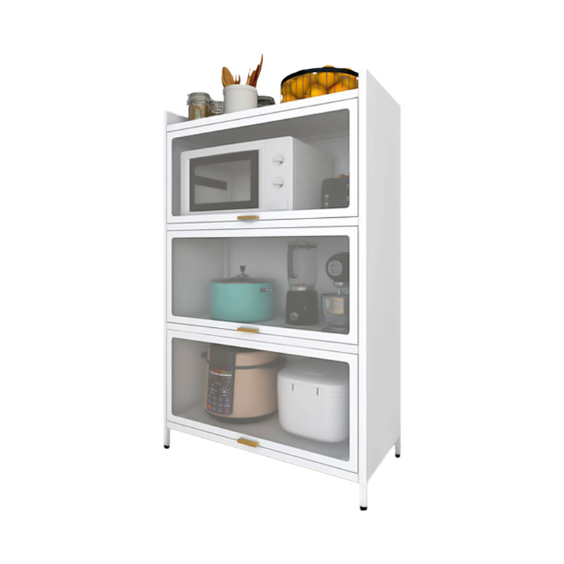 Estante de la cocina piso multi-capa de comedor gabinete de almacenamiento lateral horno de microondas gabinete hogar multi-función de armario