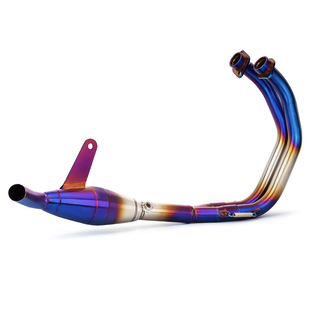 Suitable for Yamaha R3/Mt-03 Modified Exhaust Pipe, Stainless Steel Front Section, Connects to the Original Rear Section, 15-22 Years