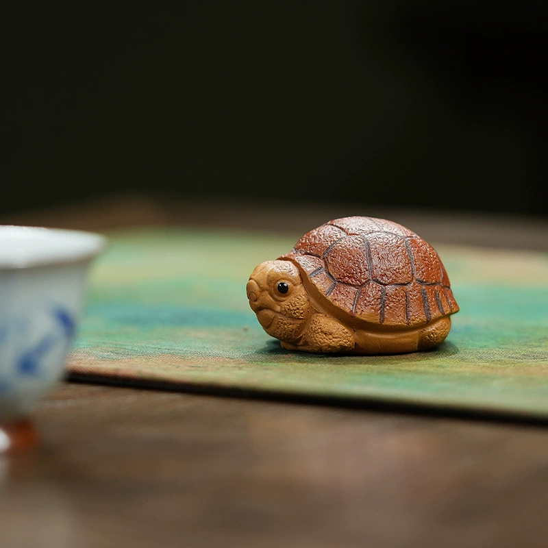 Yixing purple clay tea pet turtle turtle ornaments for fine products to raise mini bionic turtle rich tea play tea ceremony