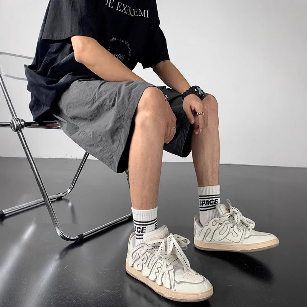 Shake transfronterizo americano de secado rápido pantalones cortos de verano delgados retro callejero de hombre puede suelto pantalon deportivo versátil