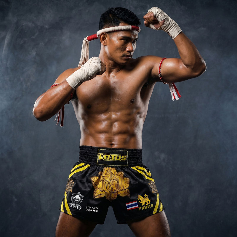 Soft Monkey Muay Thai Lotus Shorts Mma Fighting Sports Mixed Martial Arts Ufc Training Fitness Breathable Running Boxing Summer