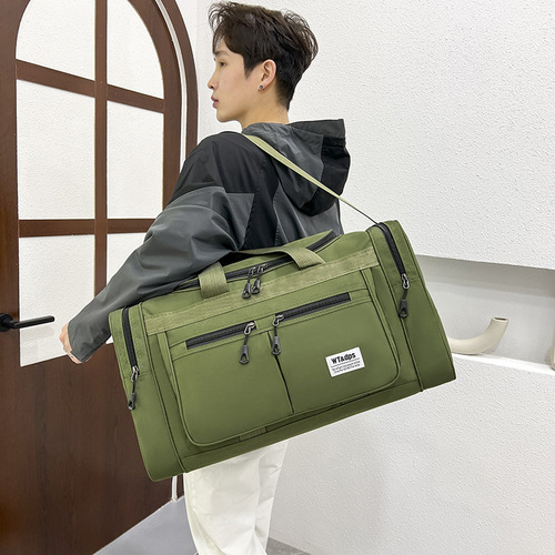 旅行包男简约大容量斜挎手提款网红短途出差旅游行李袋运动健身包