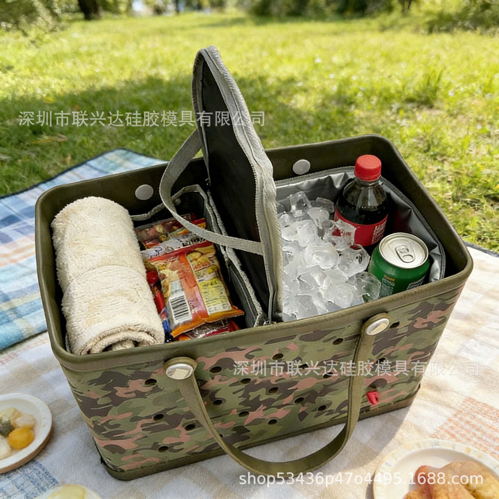 Amazon Bogg bolsa de agujero bolsa de agujero bolsa interior de nylon impermeable bolsa de refrigeración bolsa de hielo bolsa de aislamiento bolsa de hielo de gran capacidad