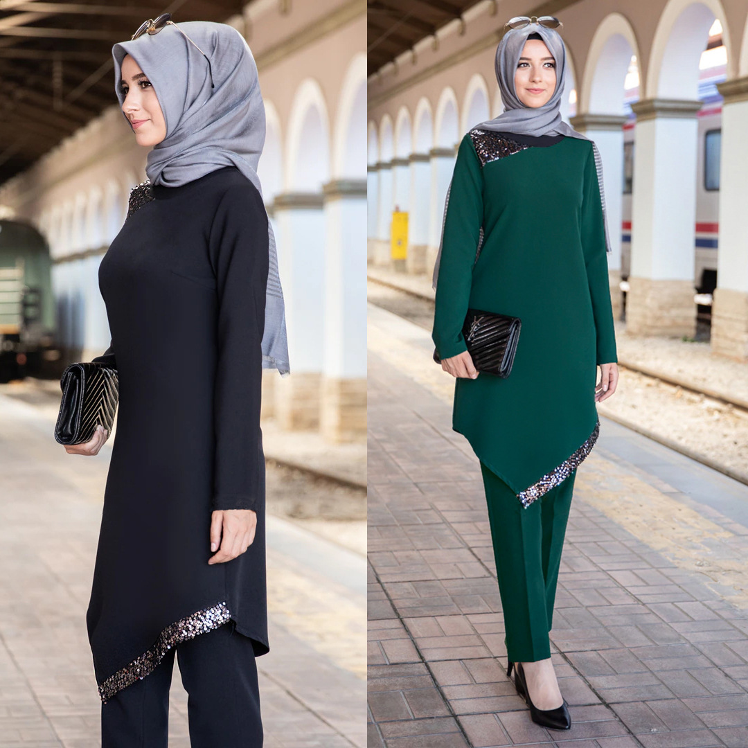 Muslim women's suit new dress two-piece...