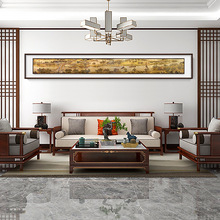 新中式清明上河图装饰画大气客厅背景墙壁画中国十大名画书房挂画
