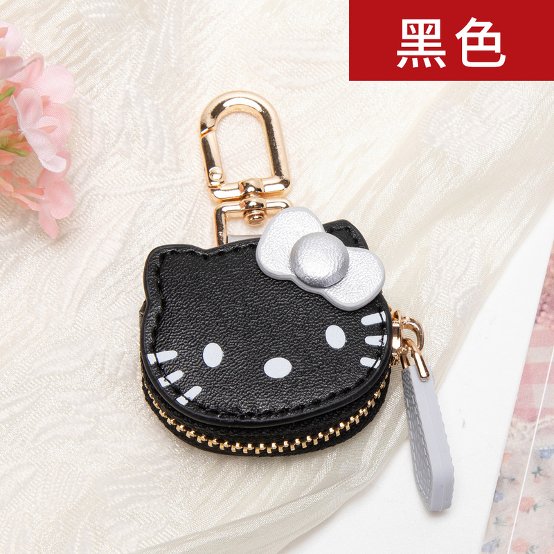 漫画甘いピンクガーリーハートビーズ花携帯電話チェーン新しいファッショナブルな KT 猫ペンダントキーホルダーペンダント|undefined