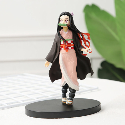 Demon Slayer Figure Animation Peripheral Tanjiro Mizuko My Wife Zenitsu Full Set Ornament Model Gift Toy