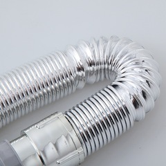 Modern simple wash basin gray electroplated drain pipe wash basin basin hose drainage accessories leaking