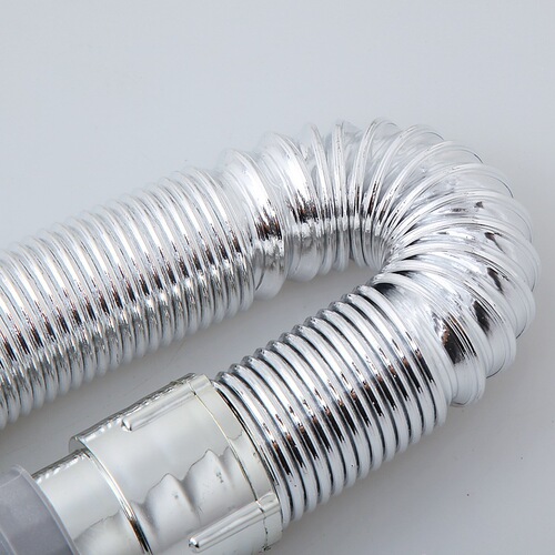 Modern simple wash basin gray electroplated drain pipe wash basin basin hose drainage accessories leaking