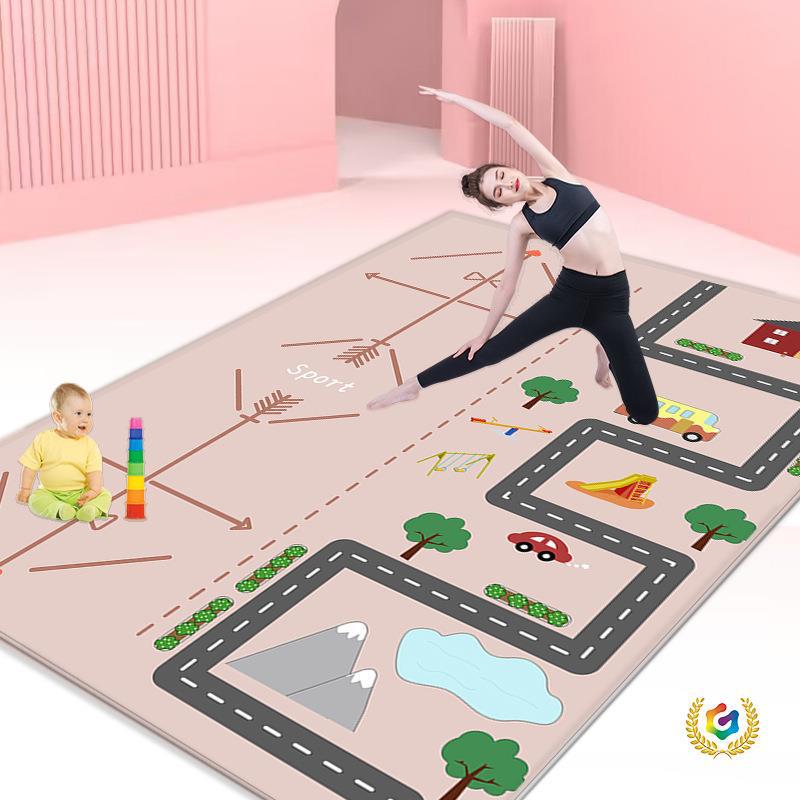 ✅ Indoor Thickened Noise-Reducing Double Yoga Mat, Widened and Lengthened, Non-Slip, Home Soundproofing, for Aerobics, Children's Dance, and Fitness ✅ Indoor Thickened Noise-Reducing Double Yoga Mat, Widened and Lengthened, Non-Slip, Home Soundproofing, for Aerobics, Children's Dance, and Fitness