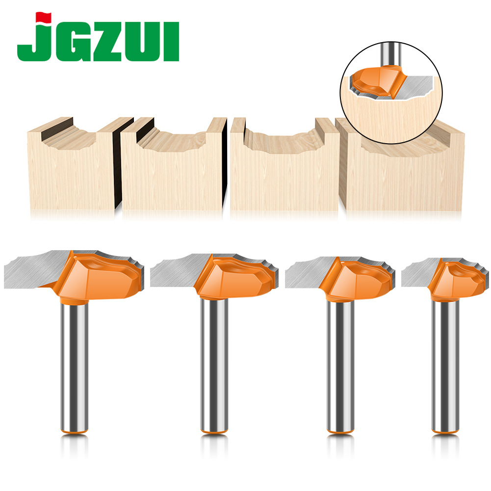 6柄1/4柄橱柜门板刀双小R花线刀修边机铣刀柜门刀具