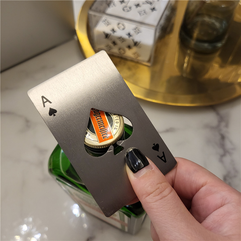 [지루하면 스페이드로 맥주 한 병을 엽니 다 ] 창의적인 맥주 병따개 데스크탑 장식
