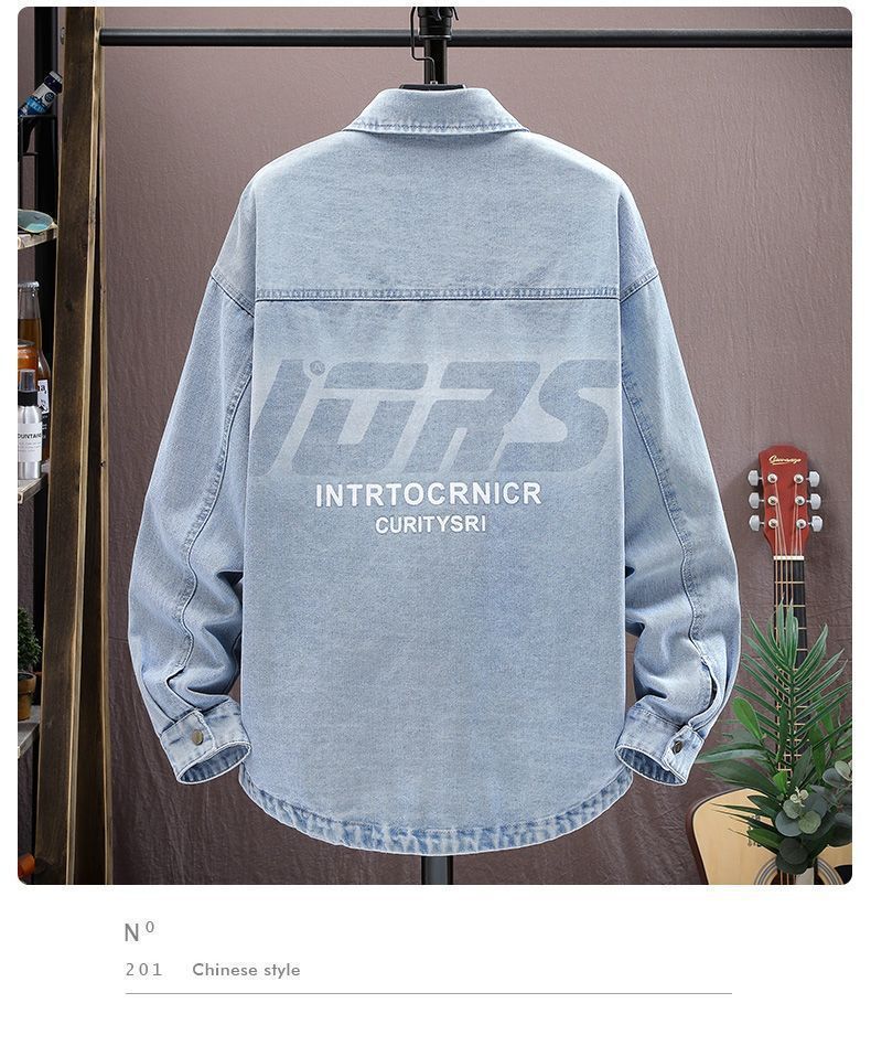 Modisches Jeanshemd Für Herren Für Frühling Und Herbst_voghion.com