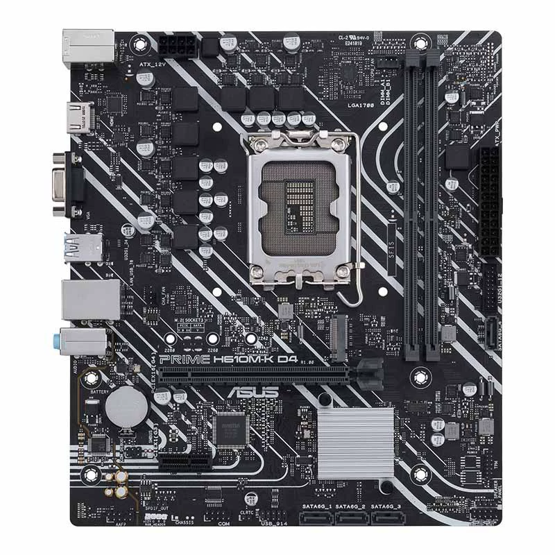 [Мастерская серия PRIME H610M-K материнская плата D4 для ПК, поддержка DDR4 (H610/LGA 1700)]