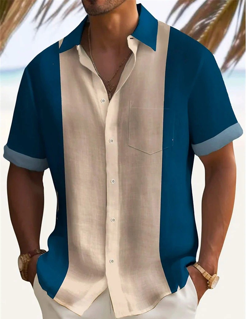 Men's Casual Long Sleeve Shirt Solid Colour Spring Lightweight_voghion.com