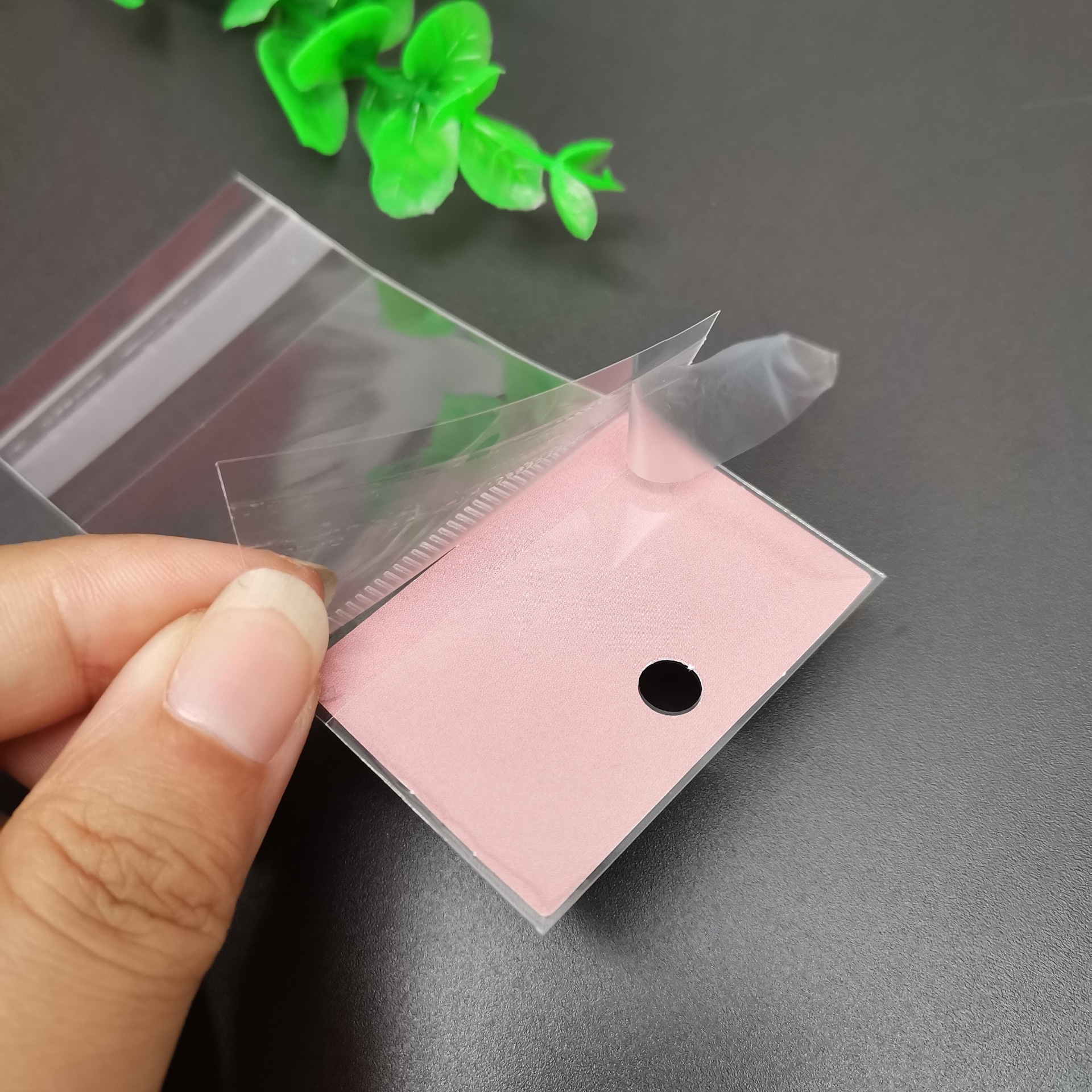 工厂批发透明OPP自粘袋挂孔卡头袋上下双开口装纸卡塑料包装袋-阿里巴巴