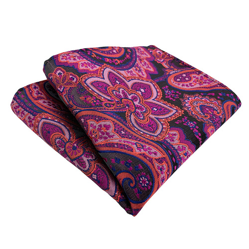 Men's handkerchief square  fashionable and elegant polyester large floral suit square pocket square