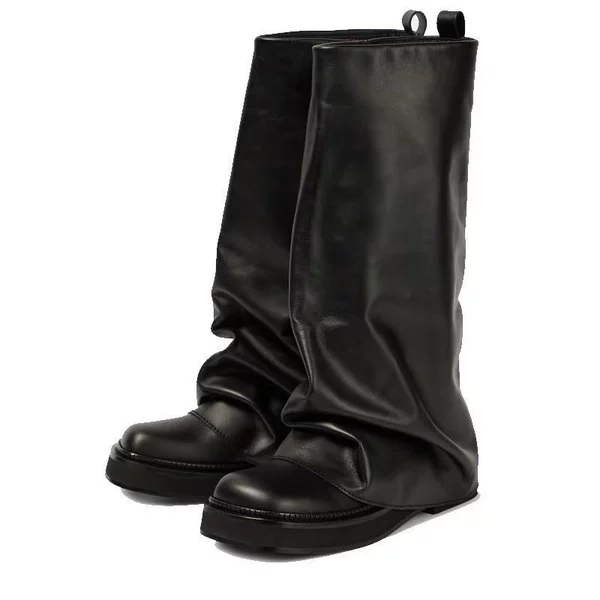 Black leather noodle