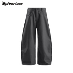 befearless アメリカンレトロドレープシミターパンツボーイズトレンディブランドルーズシルエットスーツパンツカジュアルパンツ