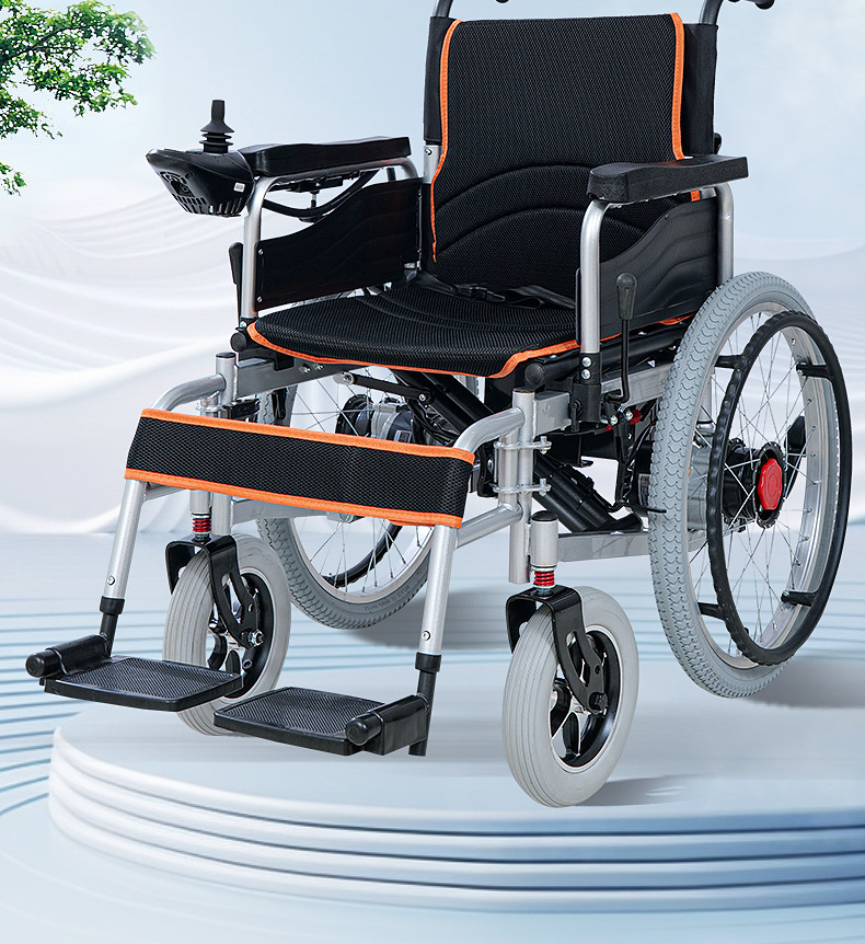 Export Low-Back Foldable Mobility Scooter for the Elderly, Intelligent Fully Automatic and Convenient Electric Wheelchair Scooter
