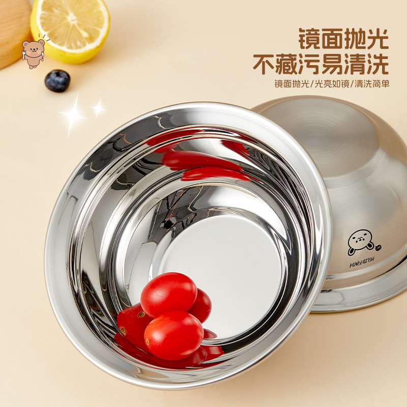 Tazón de Alimentación para Bebés de Acero Inoxidable 316 de Grado Alimenticio, Tazón Grande y Profundo para Niños, Apto para Cocina de Inducción, Tazón para Sopa Doméstico