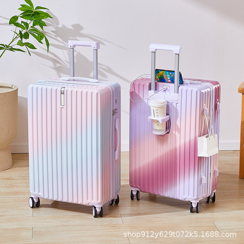 Equipaje de alto valor facial para mujeres ruedas universales de 20 pulgadas duraderas y robustas para viajar