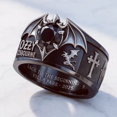 跨境新品Ozzy Osbourne Commemorative Ring  奥兹·奥斯本纪念戒