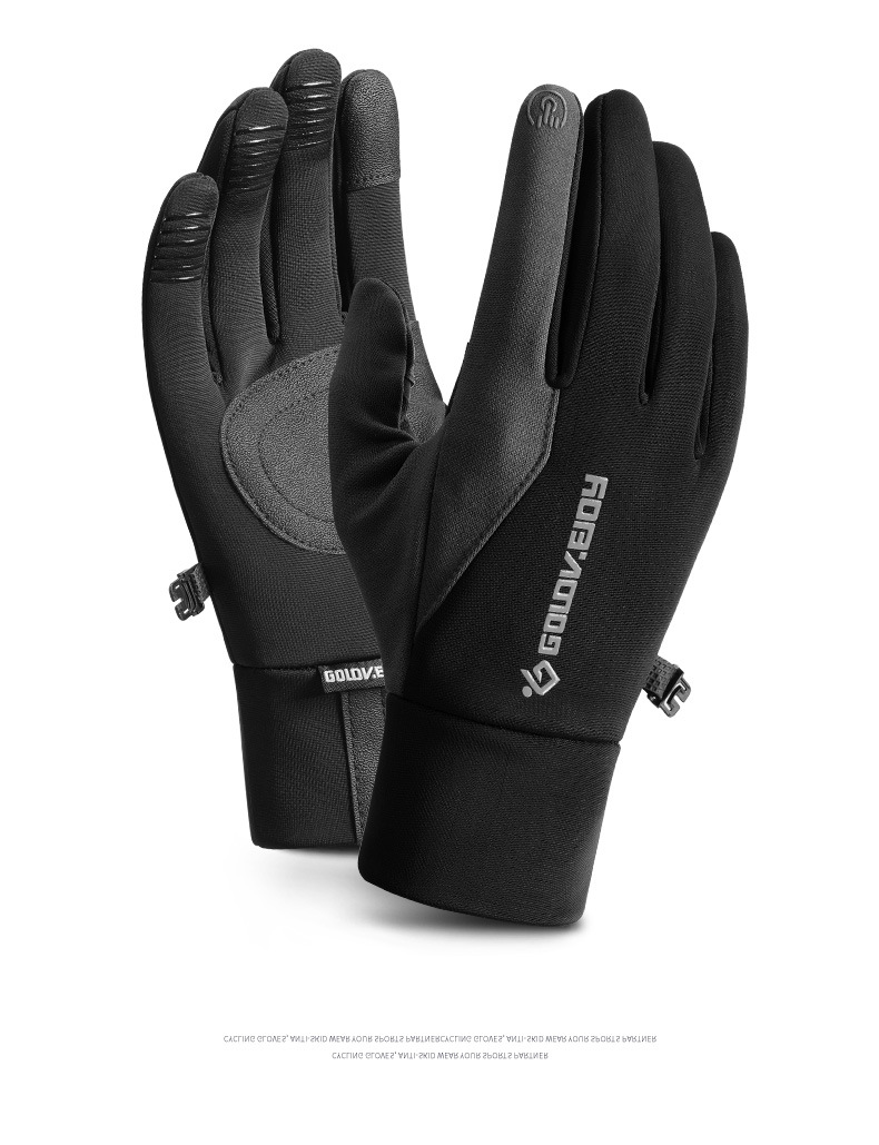 Winter Cycling Gloves Men Waterproof Warm Touch Screen Gloves_voghion.com