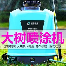 大電池大功率電動塗白專用噴塗機大樹果樹專用噴塗機噴白不堵噴頭
