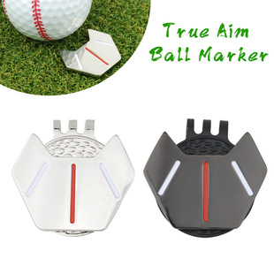 In stock magnetic Aim Mark golf supplies metal paint cap clip plus ball mark suit Aim Marker