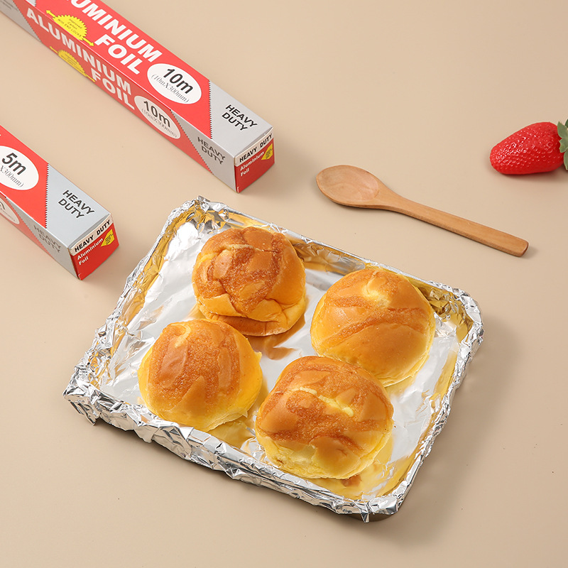 Aluminum Foil Special Paper for English Boxes, Silver Food Grade Paper for BBQ and Baking, High Temperature Resistant Household Oven Foil