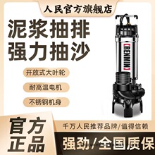人民泥浆泵抽泥沙抽粪清淤泥排污水泵上海通用型大容量渣浆泵