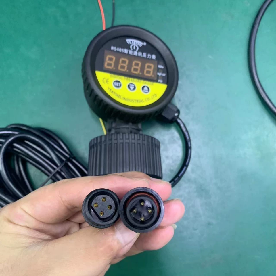 Общая обработка экрана радиальный манометр пластиковая диафрагма полипропиленовый корпус ударопрочное отрицательное давление осевое резьбовое соединение