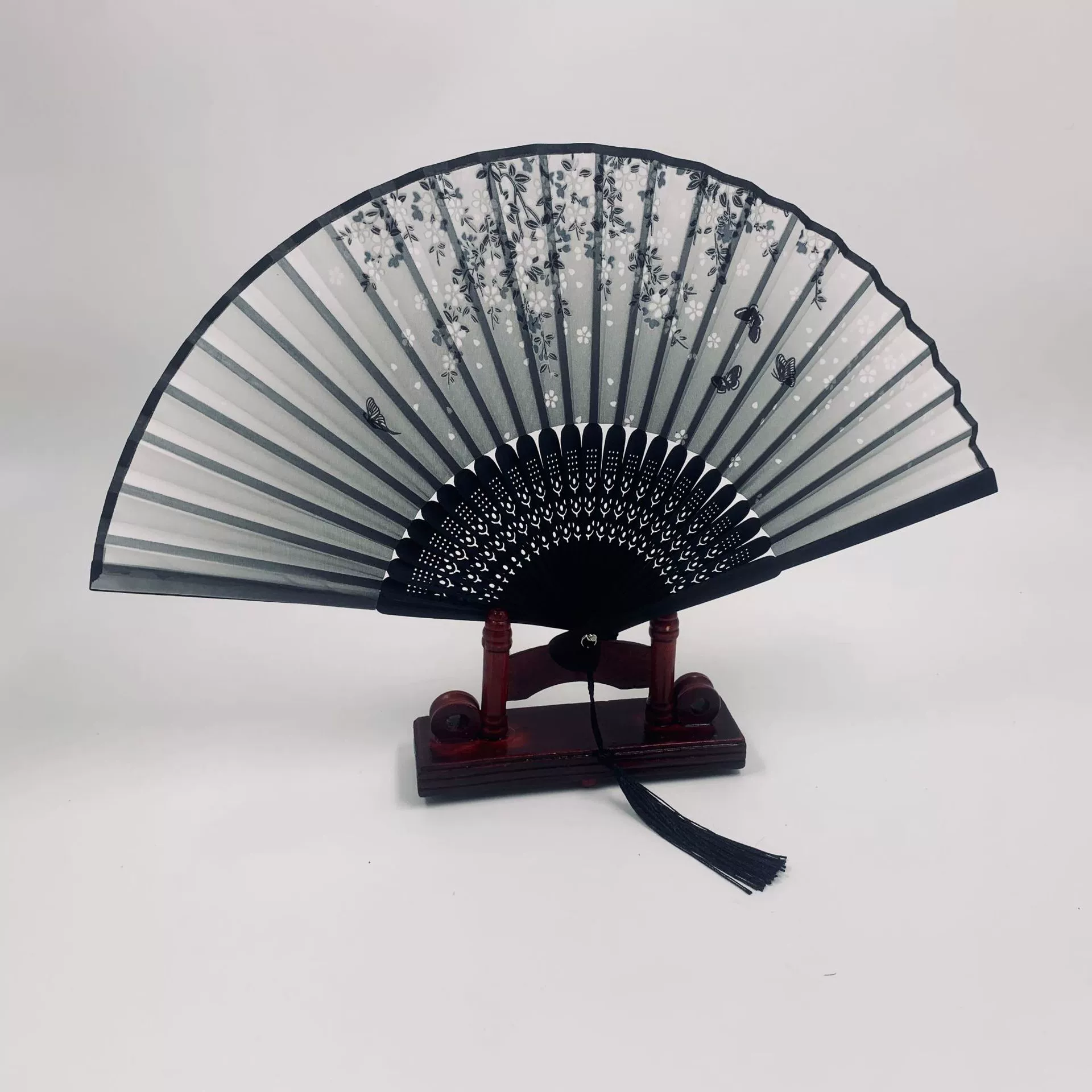 Folding Hand Fan Hanfu Style, Silk-screen Print, High-definition Patterns, Fine Workmanship