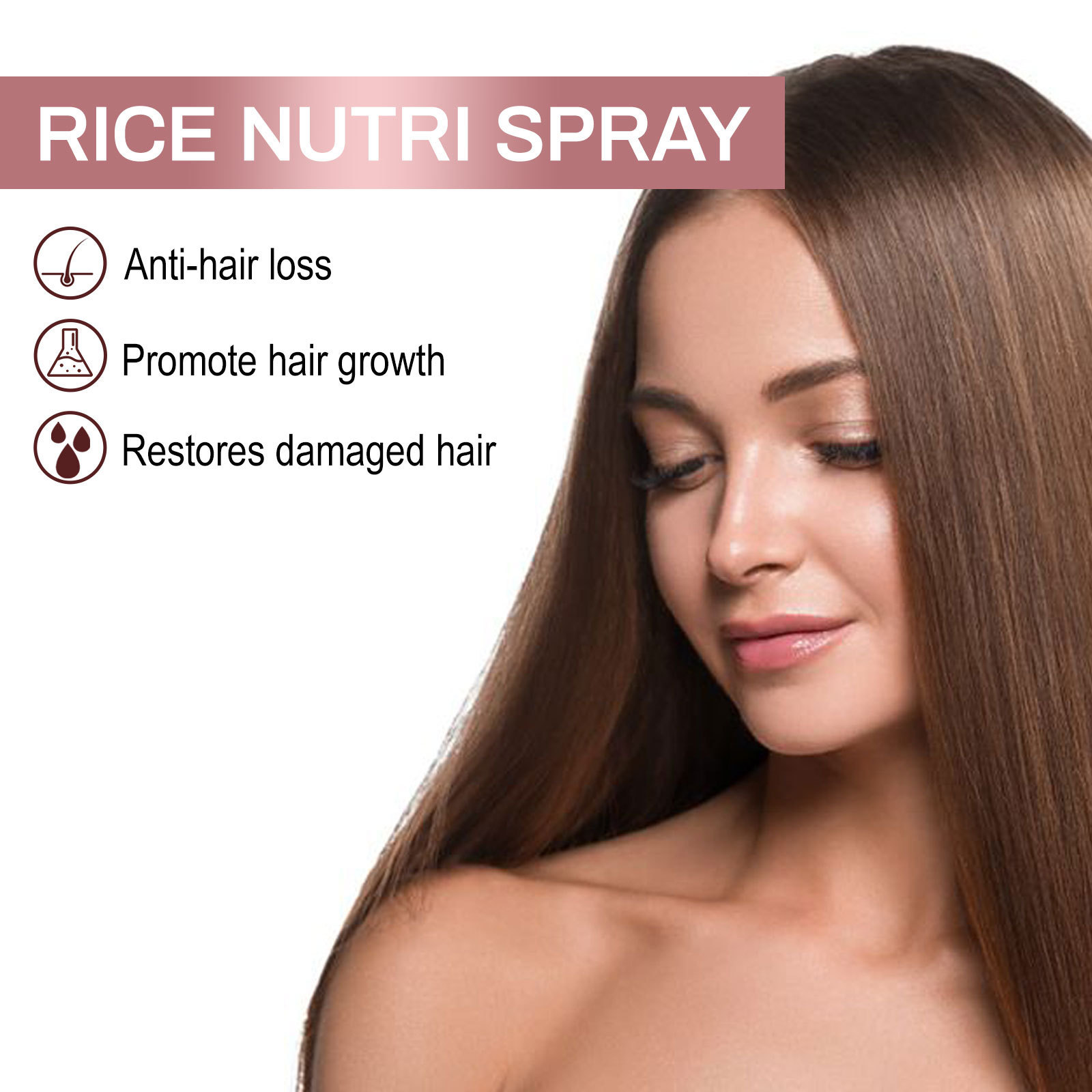 EELHOE Spray per spessore dei capelli al riso Forte riparazione dei capelli radice del follicolo pilifero prevenzione della caduta dei capelli spray per la cura dei capelli ispessimento dei capelli solidi_voghion.com