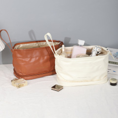 New Model Large Capacity Same Style Powerful Capacity Cloud Cosmetics Bag Double Layer Women Portable Cosmetics Storage Box Bag High Aesthetic