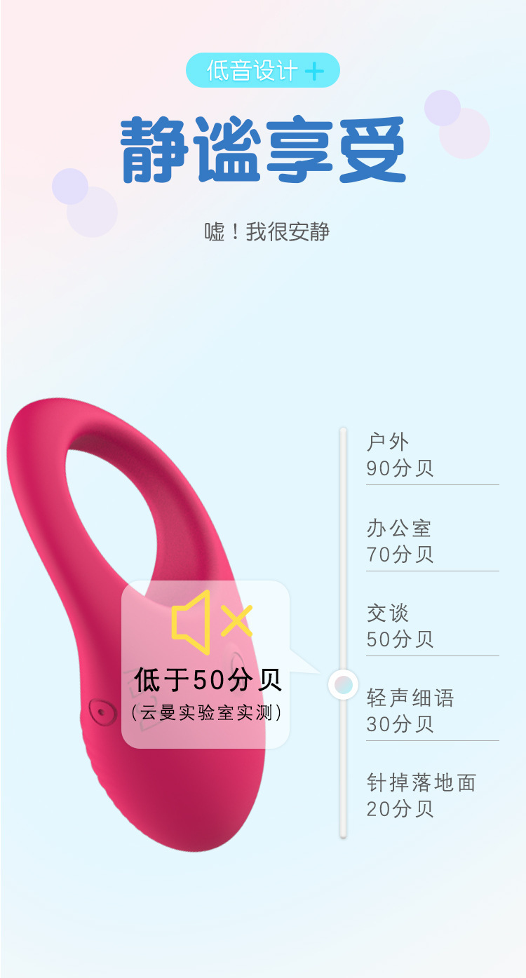 Remote Control Vibrating Cock Ring, Silicone Couples Wearable, Rechargeable — detail image 9