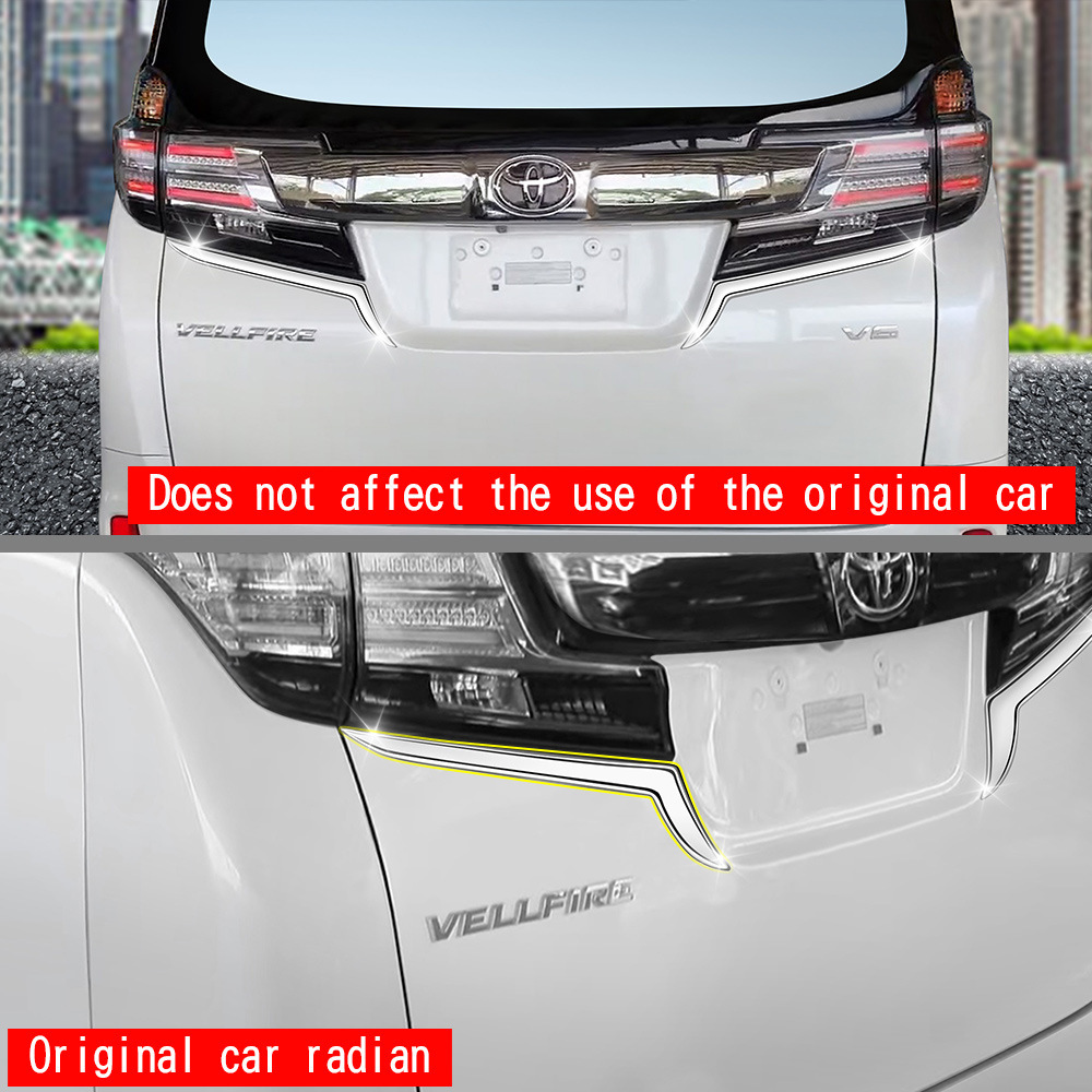 In-Stock 15-22 Model Alphard Tail Light Trim Alphard Modification 30 Series Vellfire Tailgate Light Decoration