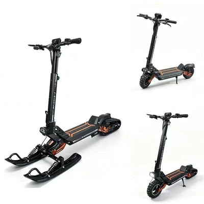 for both snow and land, Qatlanan elektrik skuterlər - three-in-one-snow-sled-model-1500w48v20ah