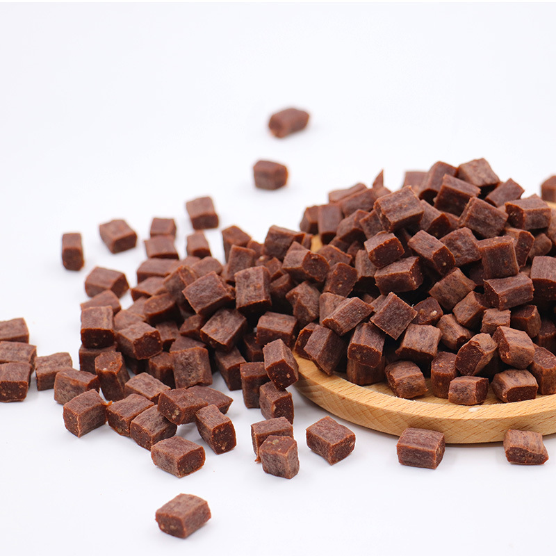 Pet snack al por mayor, 250g granulares de carne de res para perros pequeños y medianos, entrenamiento de Teddy, recompensas interactivas, suplementos de calcio, bocadillos para perros.