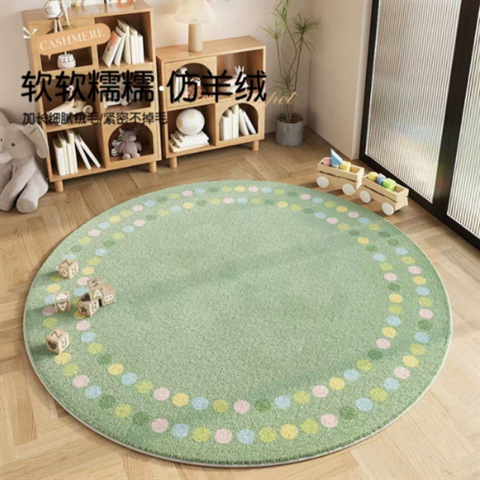 라운드 컬러 도트 그린