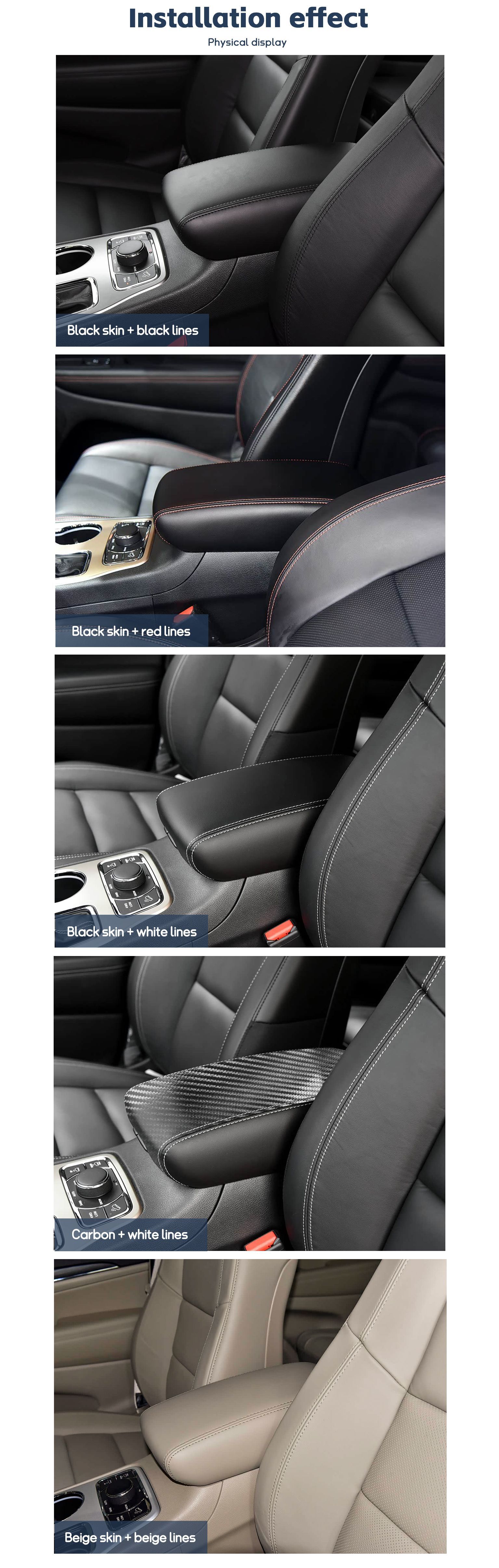 Armrest Box Cover for 2011-2020 JEEP Grand Cherokee