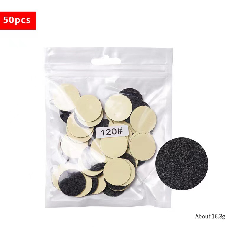 Suministro directo transfronterizo 50 piezas pedicura arena pieza de repuesto traje esmalte de uñas callos de piel muerta traje de pieza de arena reemplazable