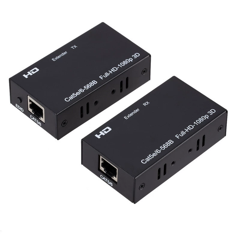 [HDTV延长器单网线60米120米转RJ45网络延长器 HDTV60米延长器]