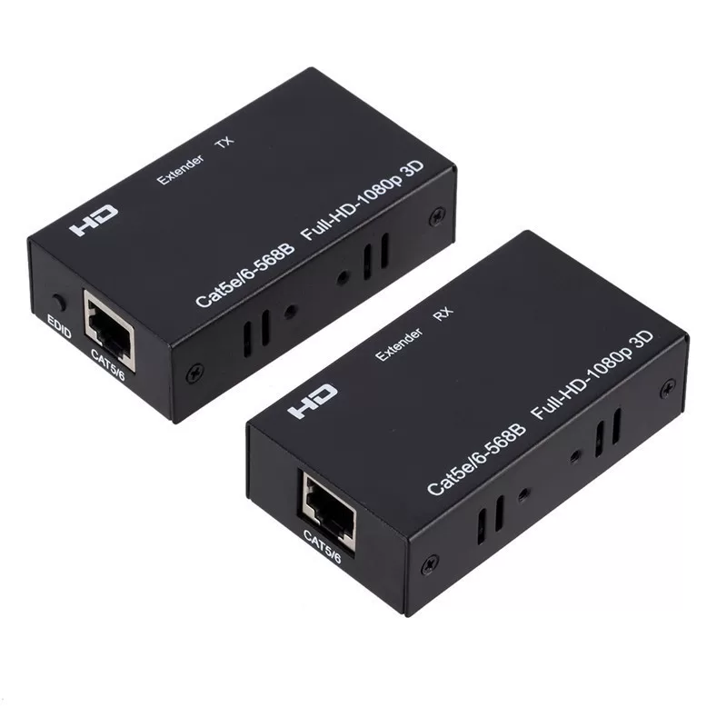 [HDTV延长器单网线60米120米转RJ45网络延长器 HDTV60米延长器]