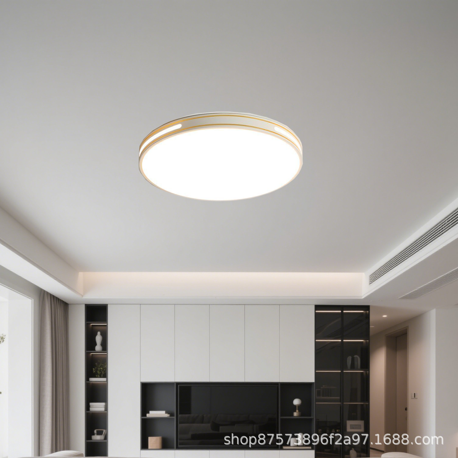 Light Luxury Atmospheric Led Eye Protection Bedroom Round Ceiling Light Modern Simple Master Bedroom Home Indoor Eye Protection Lighting