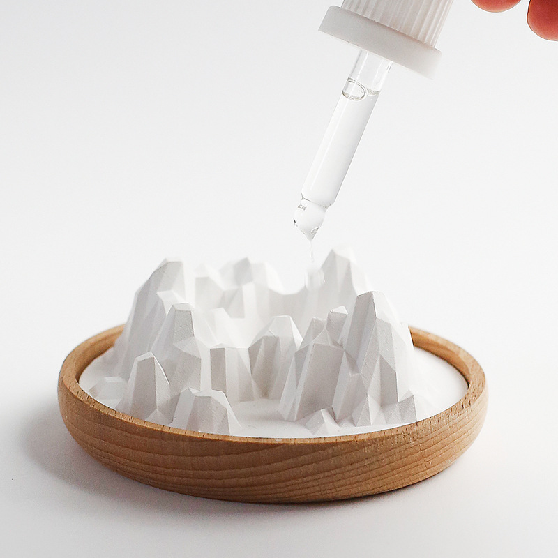 Diatomaceous earth aromatherapy stone black and white mountain fireless diffuser home furnishings bedroom study hotel supplies customization