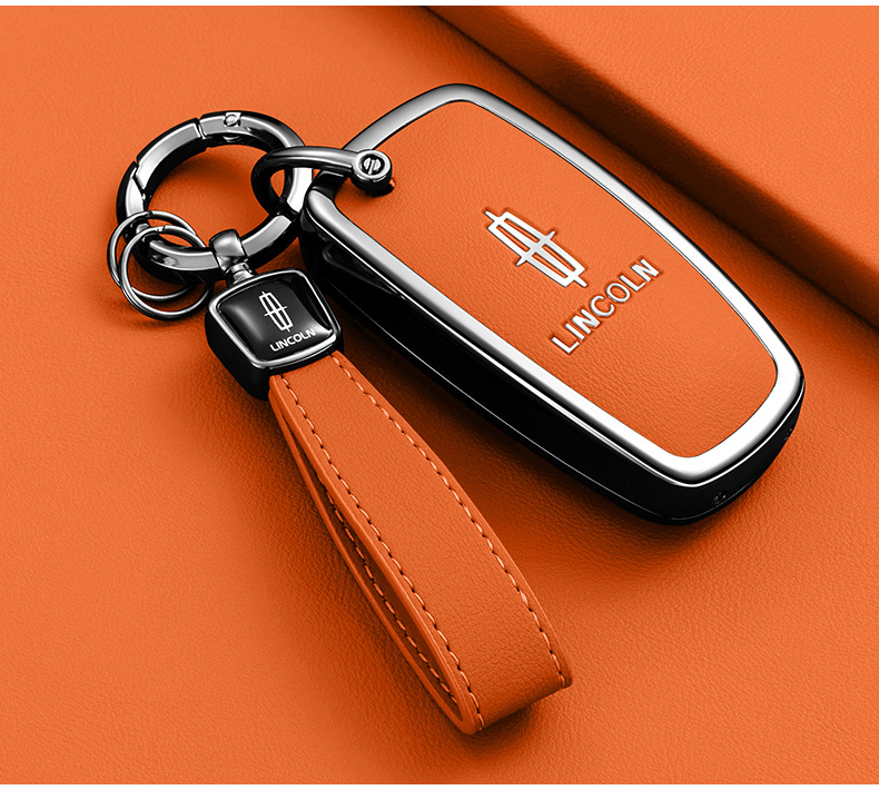 Suitable for Lincoln Aviator key case, 25 models of Lincoln Z, Navigator, Aviator, Continental Navigator car key cover for men