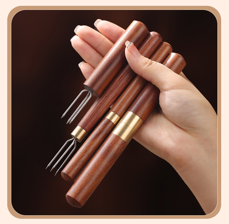 Moxa Cone Holder and Ash Tray Set Handheld Moxibustion Tool with Three-Prong Cone Tip for Home Use preparation