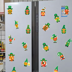 CT320-322跨境侏儒聖帕特里克節冰箱貼愛爾蘭節日家居裝飾磁性貼
